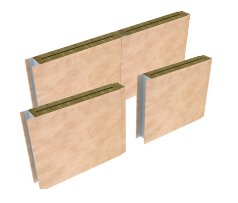 comprare lana di 50mm Marine Wall Panel Composite Rock con la laminazione del PVC fabbricazione online