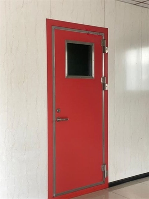 comprare Porta d'acciaio a prova di fuoco interna di vetro galvanizzata al metallo della cavità del garage fabbricazione online